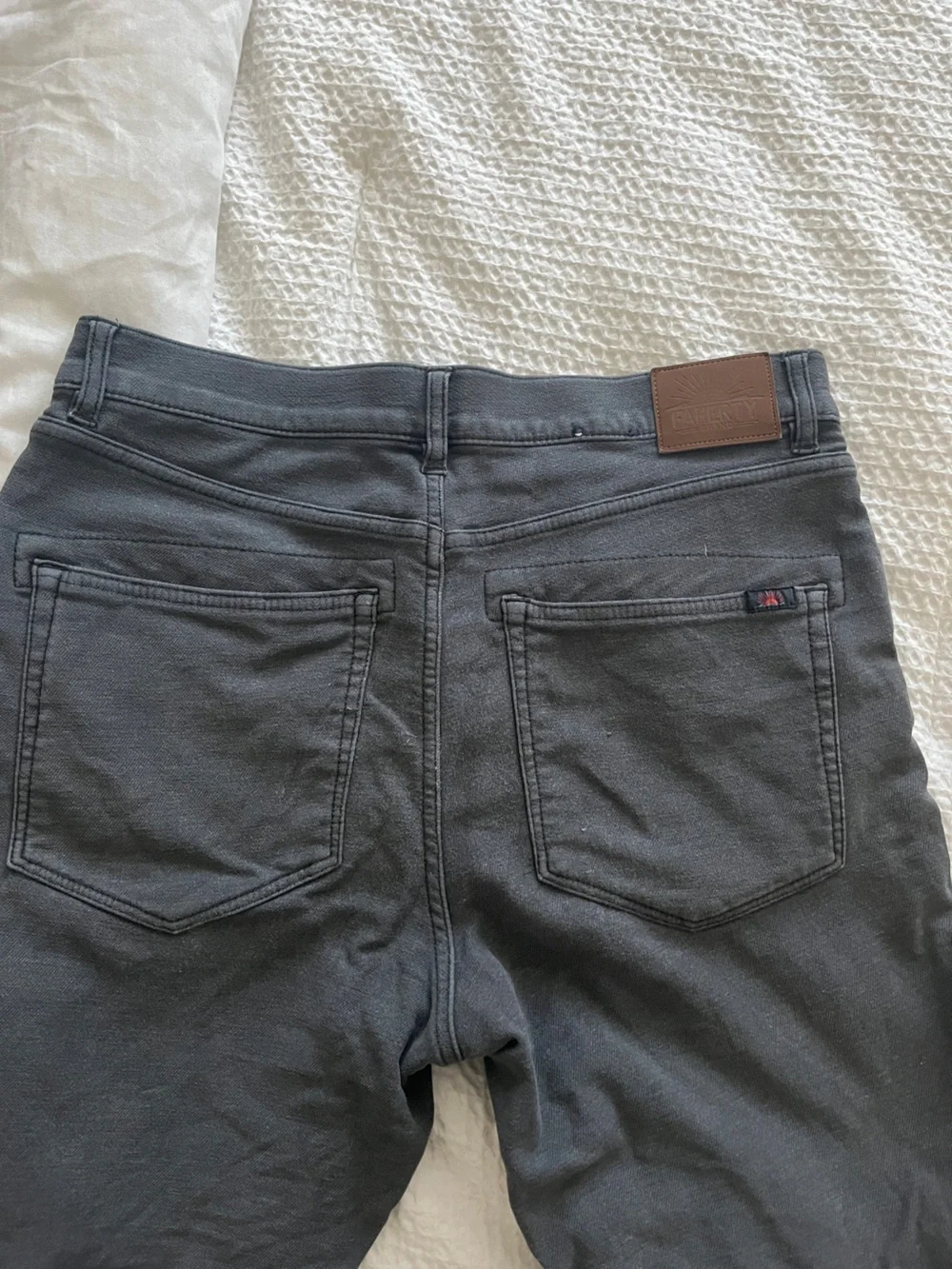 Faherty Men's Stretch Terry Jeans Blueish-Grey - 30